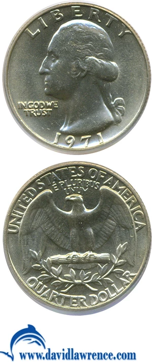 image for: 1971 25c PCGS MS64