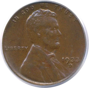 image for: 1933-D 1c PCGS AU55 BN