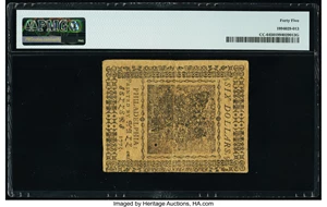 image for: Continental Currency May 10, 1775 $6 PMG Choice Extremely Fine 45....