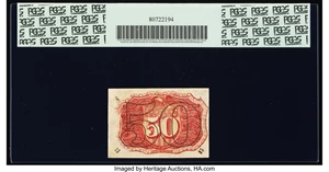 image for: Fr. 1321 50¢ Second Issue PCGS Extremely Fine 45....