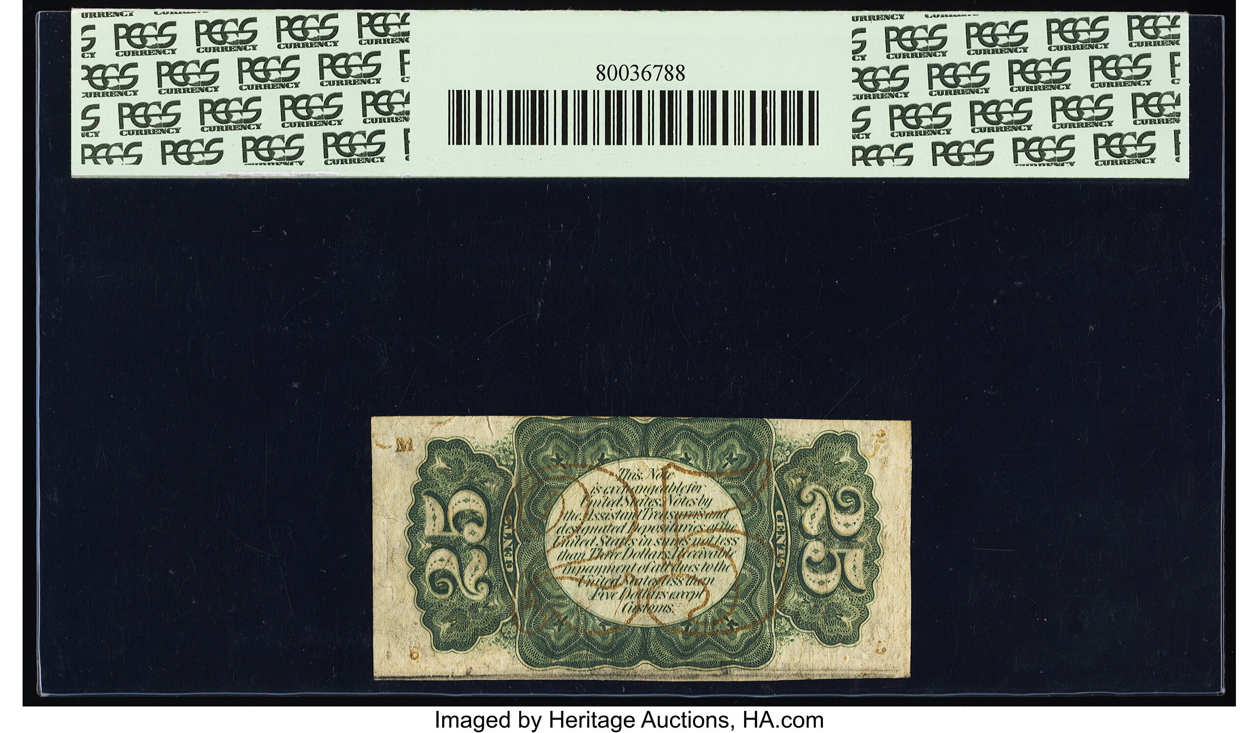 image for: Fr. 1298 25¢ Third Issue PCGS New 62PPQ....