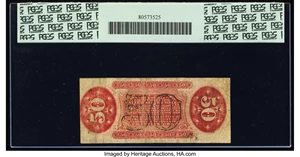 image for: Fr. 1348 50¢ Third Issue Justice PCGS Apparent Very Fine 20....