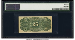image for: Fr. 1302 25¢ Fourth Issue PMG Choice Uncirculated 64....