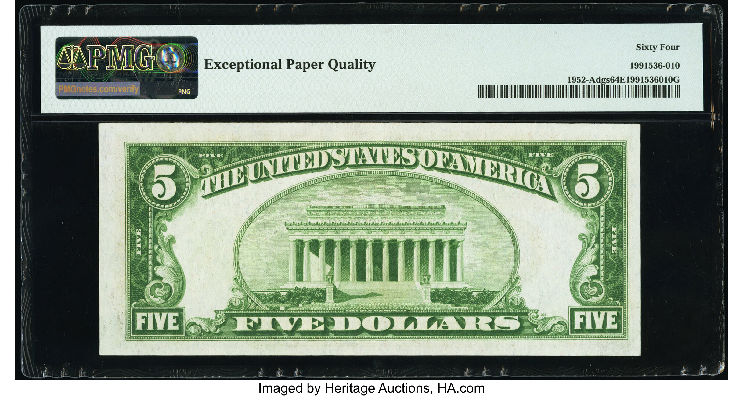 image for: Fr. 1952-A $5 1928B Federal Reserve Note. PMG Choice Uncirculated 64 EPQ....