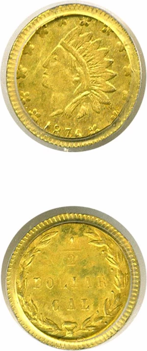 image for: 1876 50c BG-1038 PCGS MS62