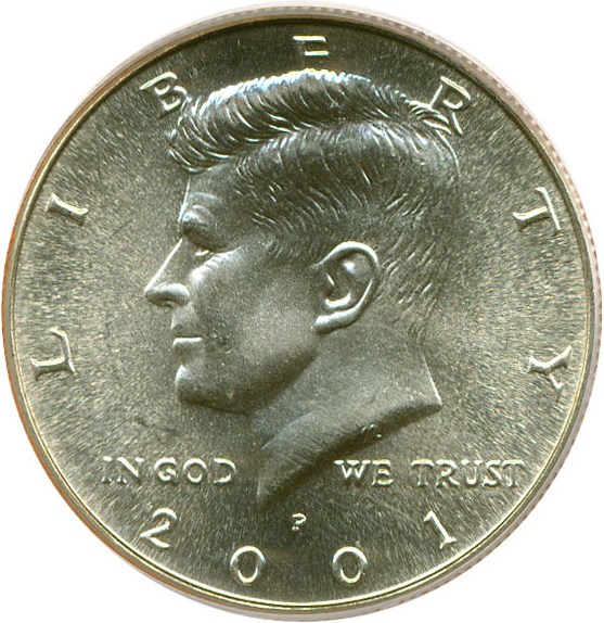 image for: 2001-P 50c  PCGS MS67 