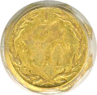 image for: Cal Gold: 1874/7874 25c BG-776 PCGS MS62 