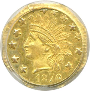 image for: Cal Gold: 1878/6 50c BG-952 PCGS MS63