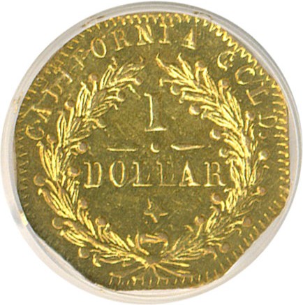 image for: Cal Gold: 1873/2 $1 BG-1122 NGC AU58 