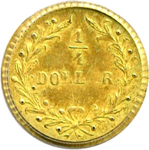 image for: Cal Gold: 1878/6 25c BG-883 PCGS MS63