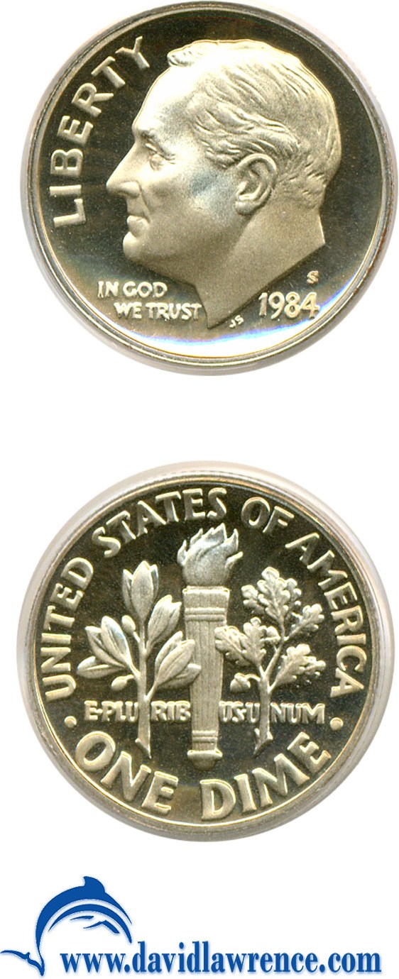 image for: 1984-S 10c  PCGS Proof 68 DCameo