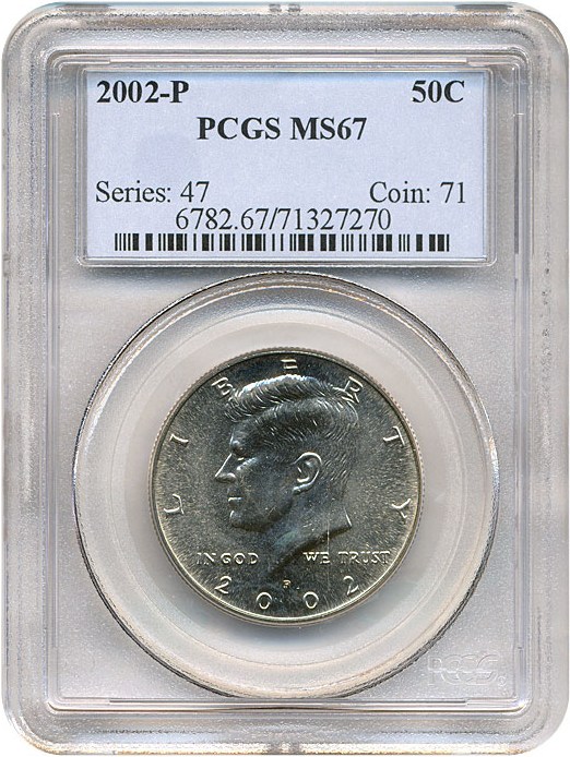 image for: 2002-P 50c  PCGS MS67 