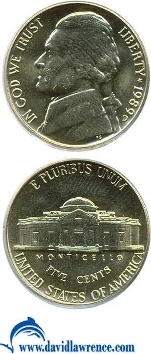 image for: 1989-D 5c PCGS MS65 FS