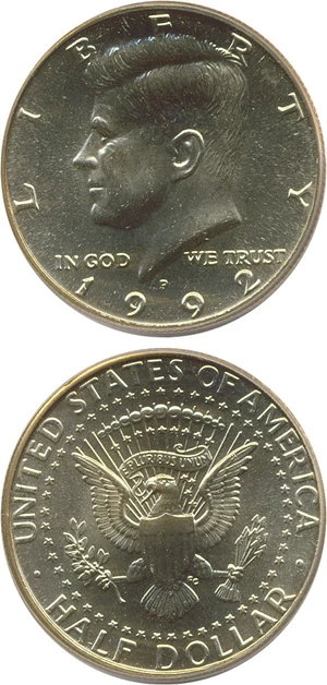 image for: 1992-P 50c PCGS MS66