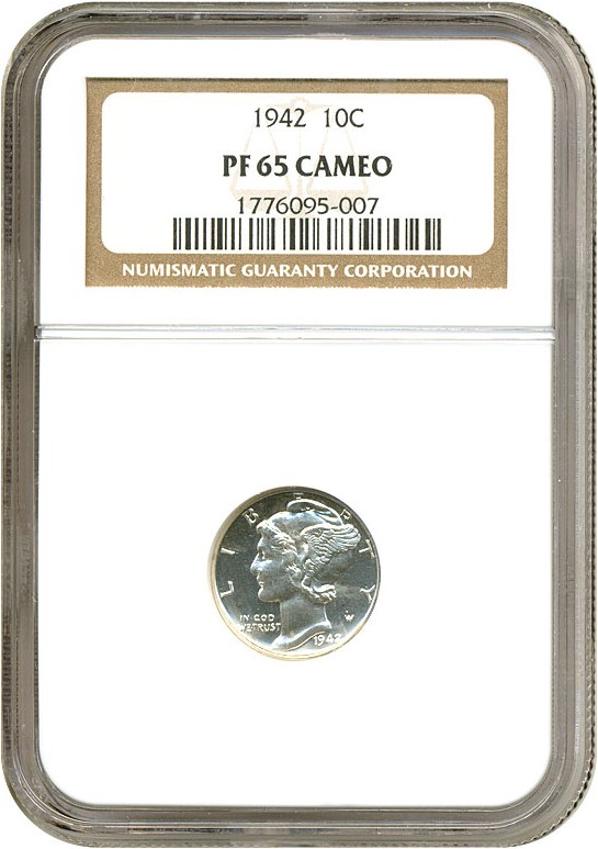 image for: 1942 10c  NGC Proof 65  Cameo