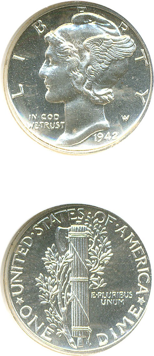 image for: 1942 10c  NGC Proof 65  Cameo