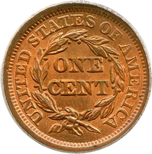 image for: 1852 1c PCGS MS64 RD