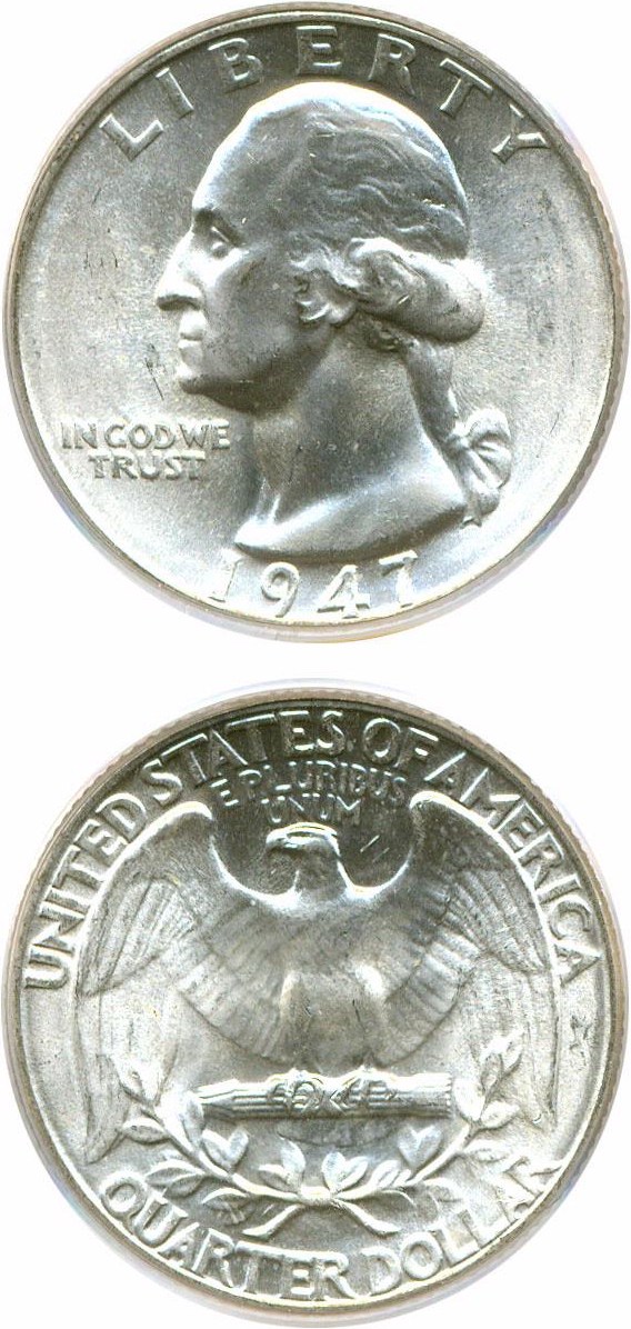 1947 25c VF35 thumbnail 10