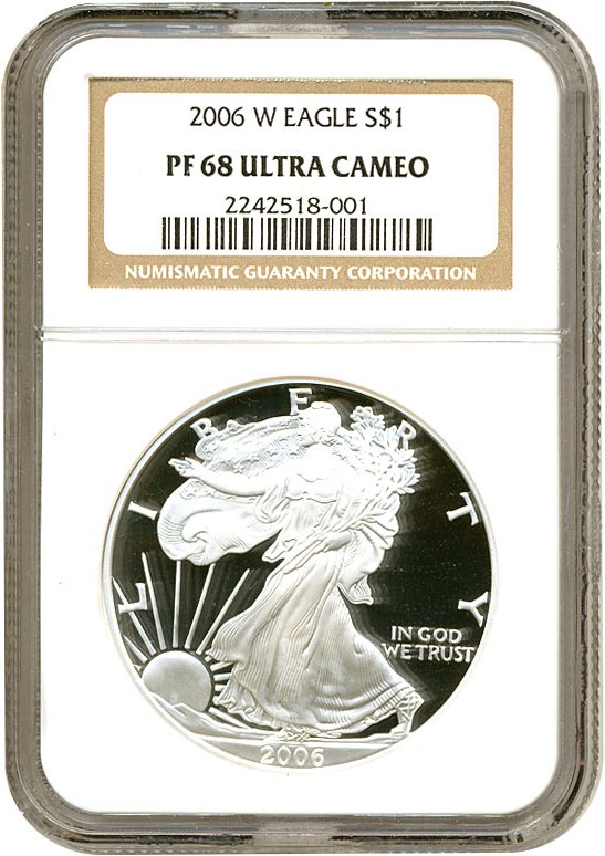 2006-W $1  Silver Eagle PR DCAM PR68 DCAM CAC thumbnail 5