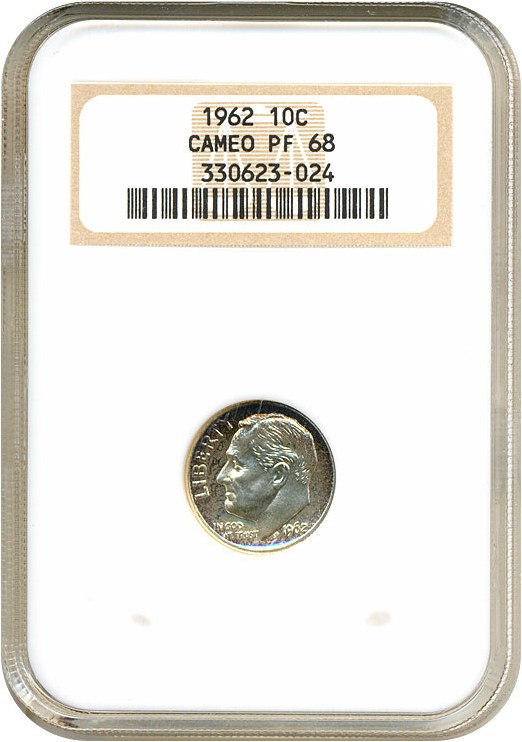 image for: 1962 10c  NGC Proof 68 Cameo
