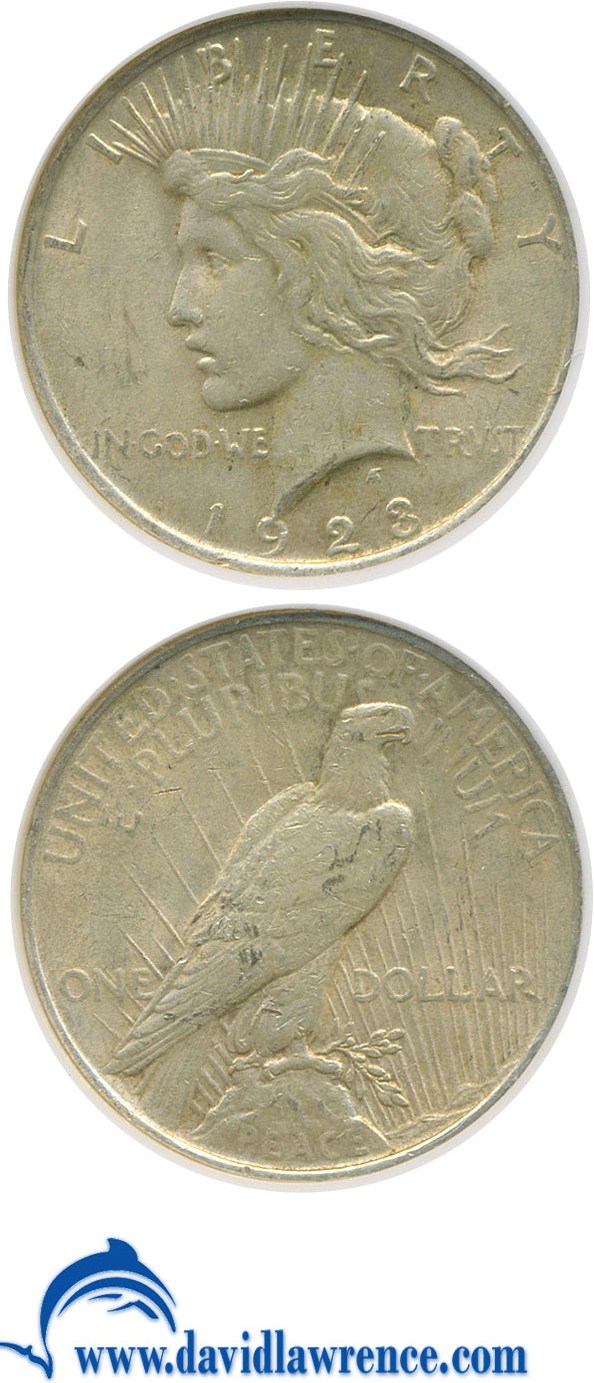 1923 $1 F15 CAC thumbnail 11