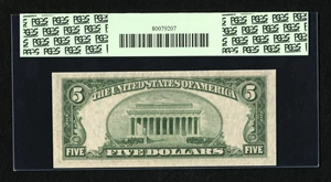 image for: Fr. 1657 $5 1953B Silver Certificate. PCGS Very Choice New 64PPQ.