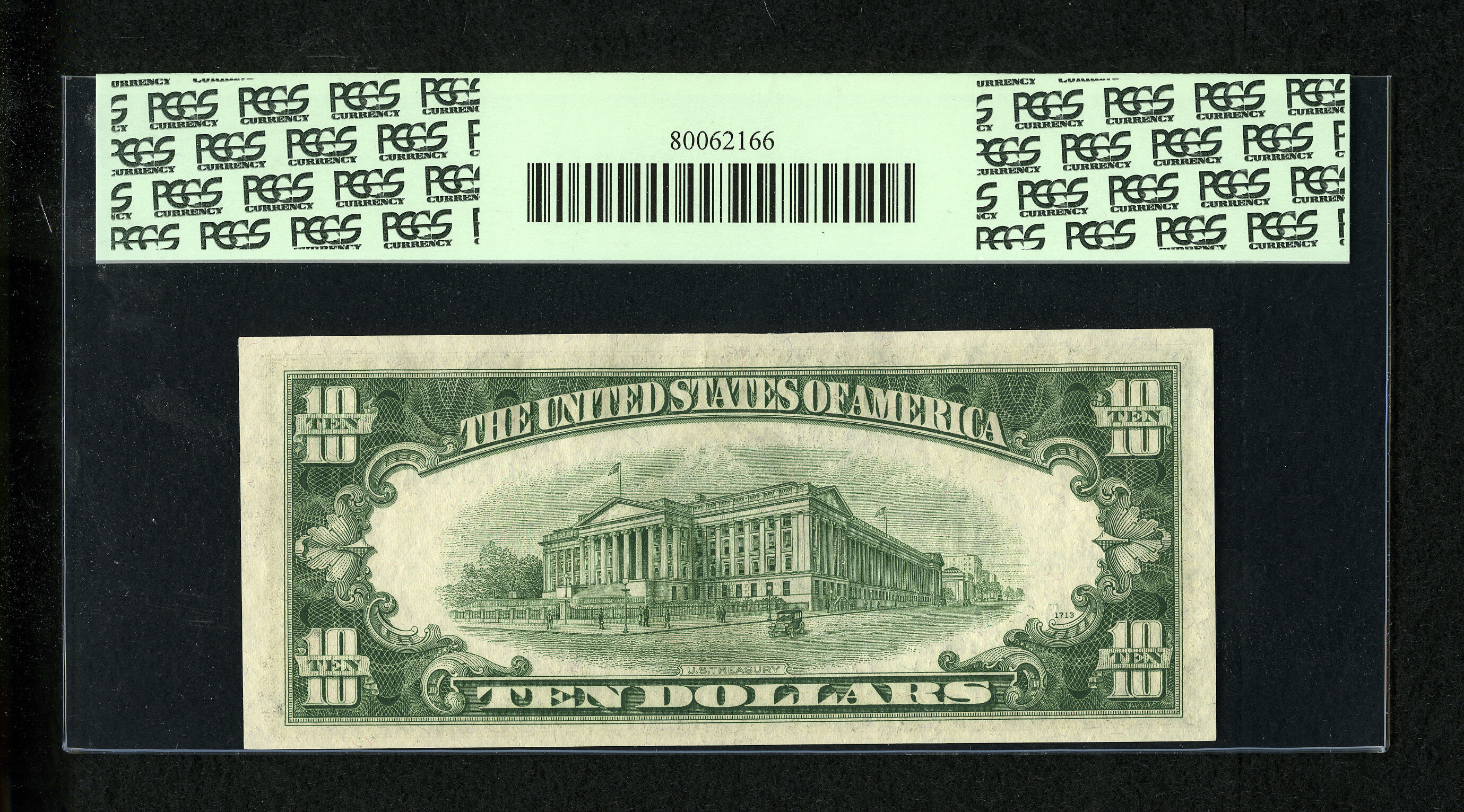 image for: Fr. 2015-B $10 1950E Federal Reserve Note. PCGS Choice New 63PPQ....