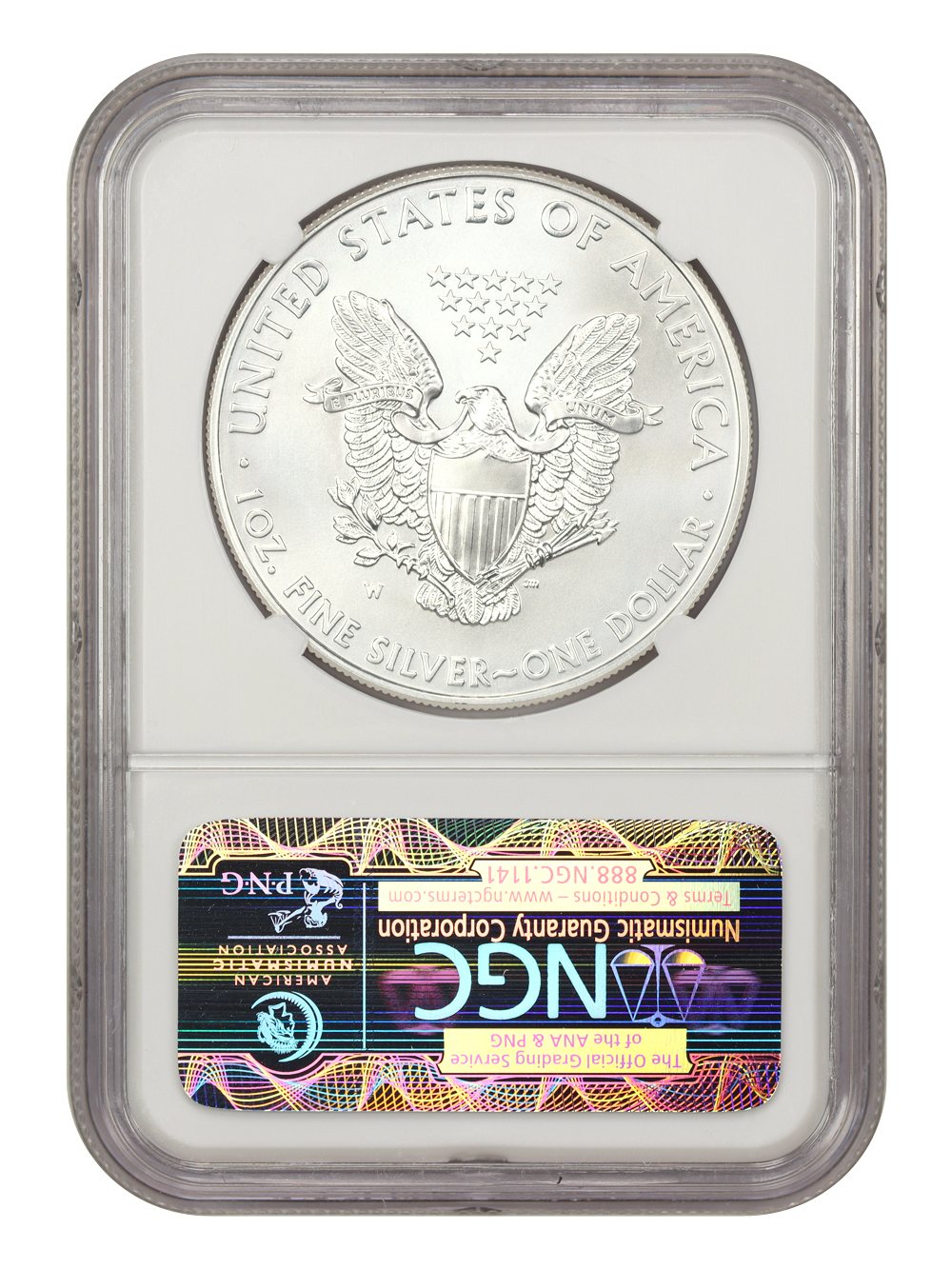 image for: 2011-W Silver Eagle $1 NGC MS70 (25th Anniversary)
