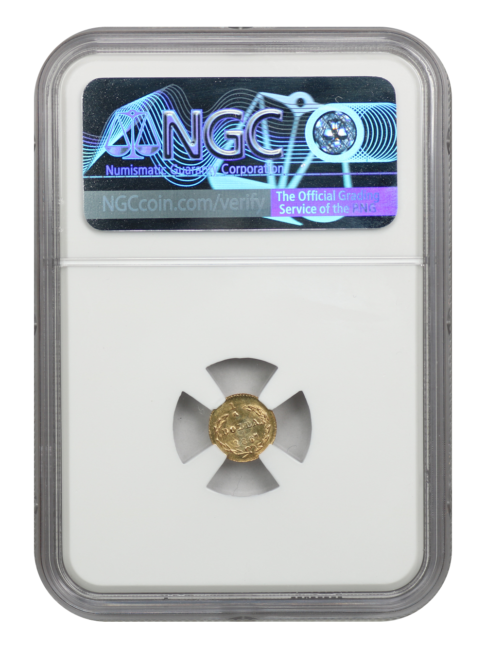 image for: 1867 Cal. Gold 25c NGC MS65 (BG-805)