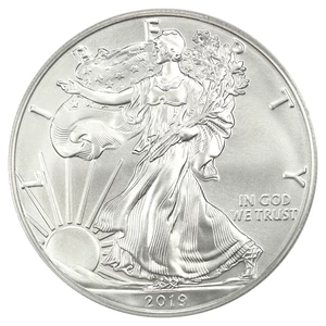 image for: 2019-W Silver Eagle $1 PCGS SP70 (Burnished First Day of Issue)