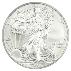 image for: 2014-W Silver Eagle $1 PCGS SP70 (Burnished)