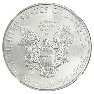 image for: 2014-W Silver Eagle $1 NGC MS70 (Burnished Annual Dollar Coin Set)