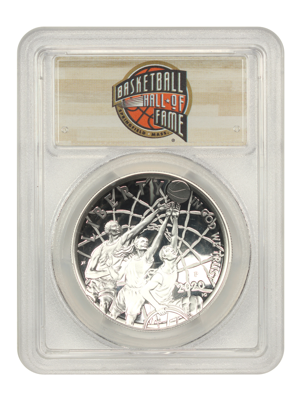 image for: 2020-P Basketball Hall of Fame $1 PCGS Proof 69 DCAM (First Strike)
