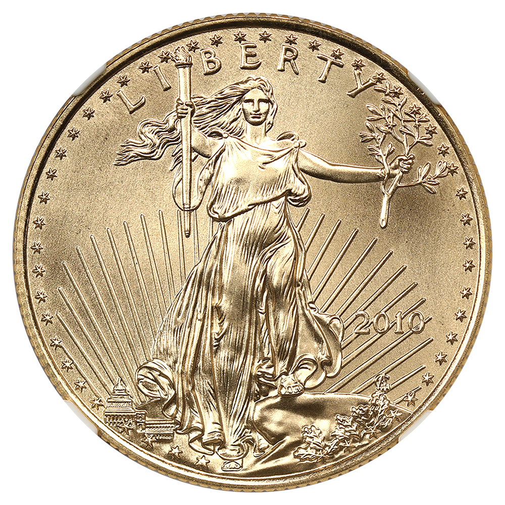 image for: 2010 Gold Eagle $25 NGC MS69