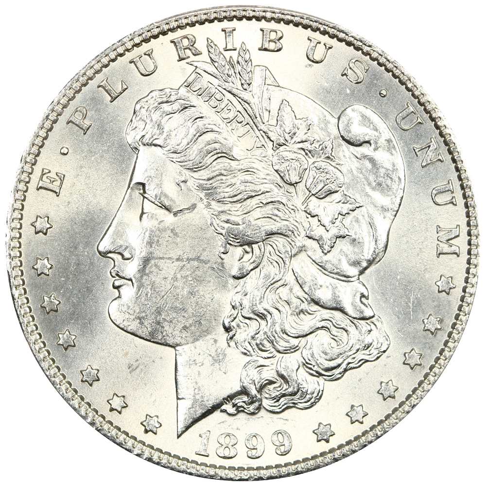 1899-S $1 PCGS UNC Details (Cleaned)