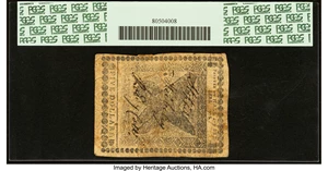 image for: Continental Currency April 11, 1778 $5 PCGS Fine 12....
