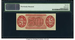 image for: Fr. 1349 50¢ Third Issue Justice PMG About Uncirculated 55....