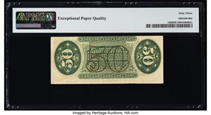 image for: Fr. 1360 50¢ Third Issue Justice PMG Choice Uncirculated 63 EPQ....
