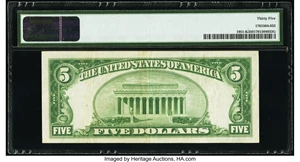 image for: Fr. 1951-K $5 1928A Federal Reserve Note. PMG Choice Very Fine 35....