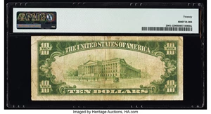 image for: Fr. 2001-I $10 1928A Federal Reserve Note. PMG Very Fine 20....
