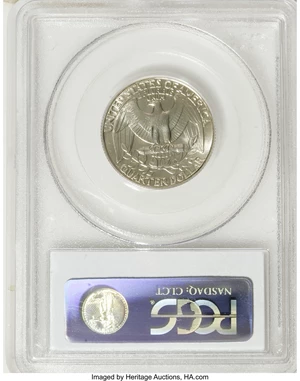 image for: 1986-D 25C MS66 PCGS. Ex: Michael Fuller Collection. PCGS Population (97/9). NGC Census: (48/27). Mintage: 504,298,656. (#...
