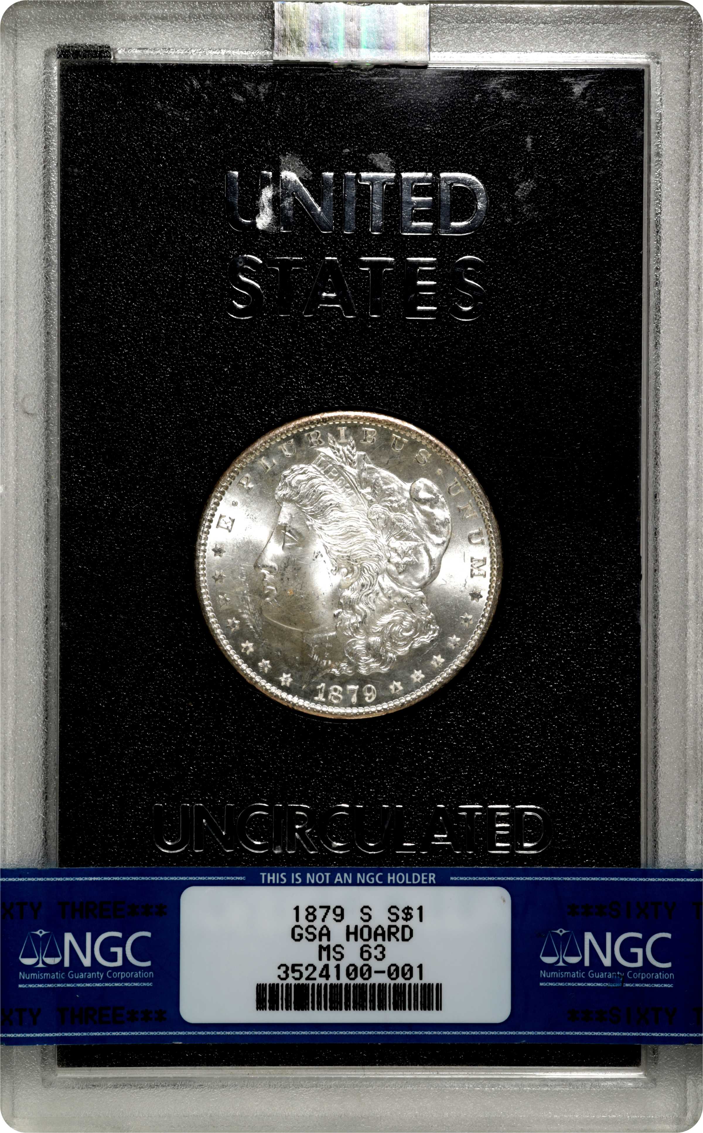 image for: 1879-S GSA Morgan Silver Dollar. MS-63 (NGC).