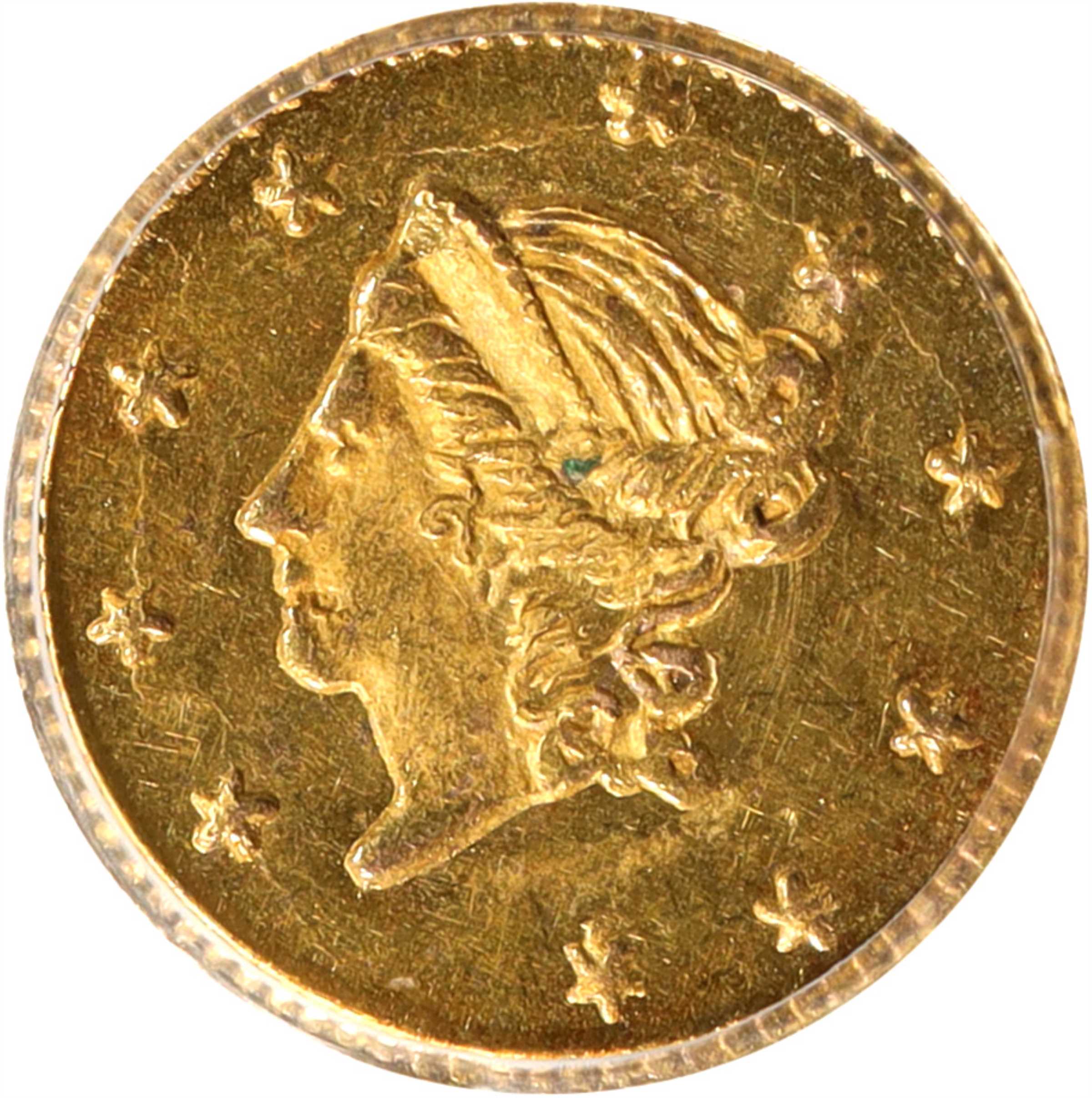 image for: 1866 Round 50 Cents. BG-1006. Rarity-5. Liberty Head. MS-63 (PCGS).