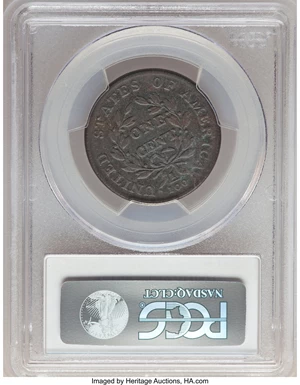 image for: 1798 1C Second Hair Style, S-187, B-40, R.1, VF20 PCGS. PCGS Population: (2/22). NGC Census: (0/13). CDN: $600 Whsle. Bid f...