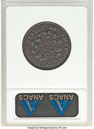 image for: 1801 1C S-224 -- Corroded -- ANACS. VF30 Details. Mintage 1,362,837....