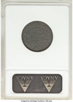 image for: 1795 1/2 C Lettered Edge, Punctuated Date, C-2a, B-2a, R.3, -- Corroded -- ANACS. Good Details, Net AG3....