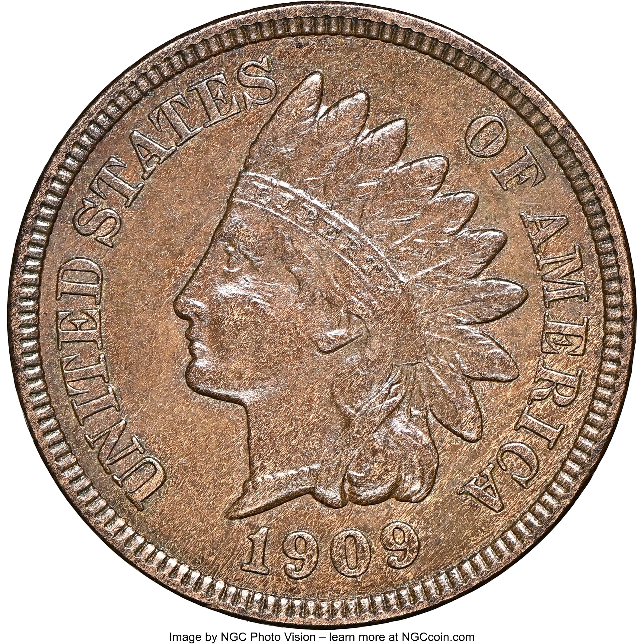 1909-S 1C MS61 Brown NGC. NGC Census: (38/282). PCGS Population: (2/340). CDN: $875 Whsle. Bid for NGC/PCGS MS61. Mintage 3...