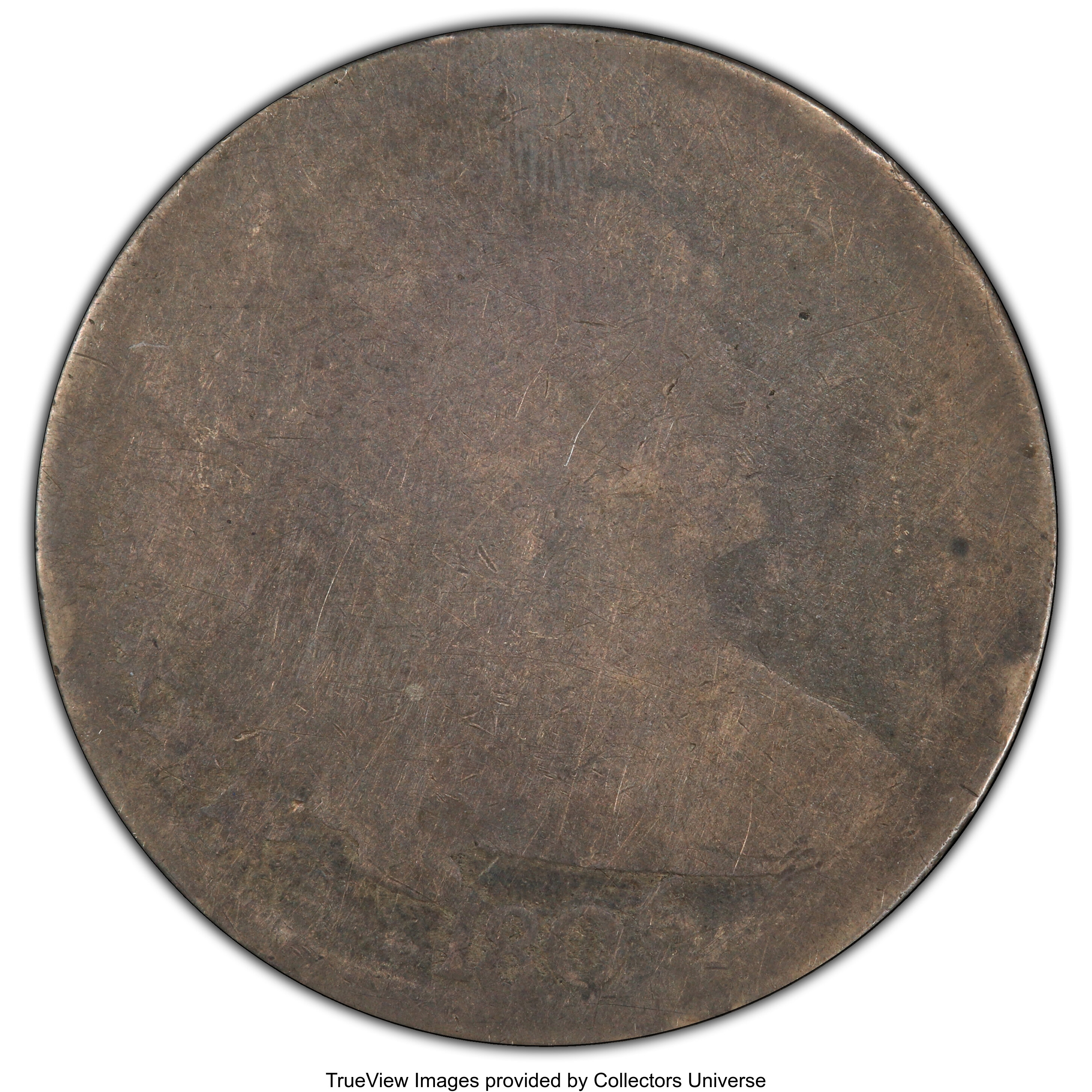 1806 50C Pointed 6, Stem, Poor 1 PCGS. CAC. PCGS Population: (4/1491 and 0/6+). NGC Census: (3/1078 and 0/3+). Mintage 839...