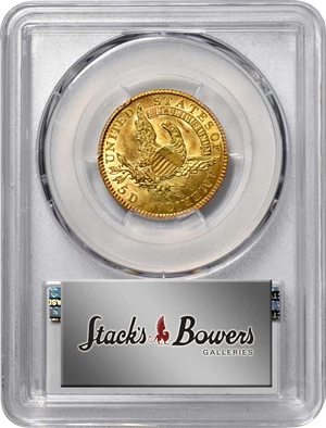 image for: 1818 Capped Head Left Half Eagle. BD-2. Rarity-4. STATESOF. MS-62+ (PCGS).