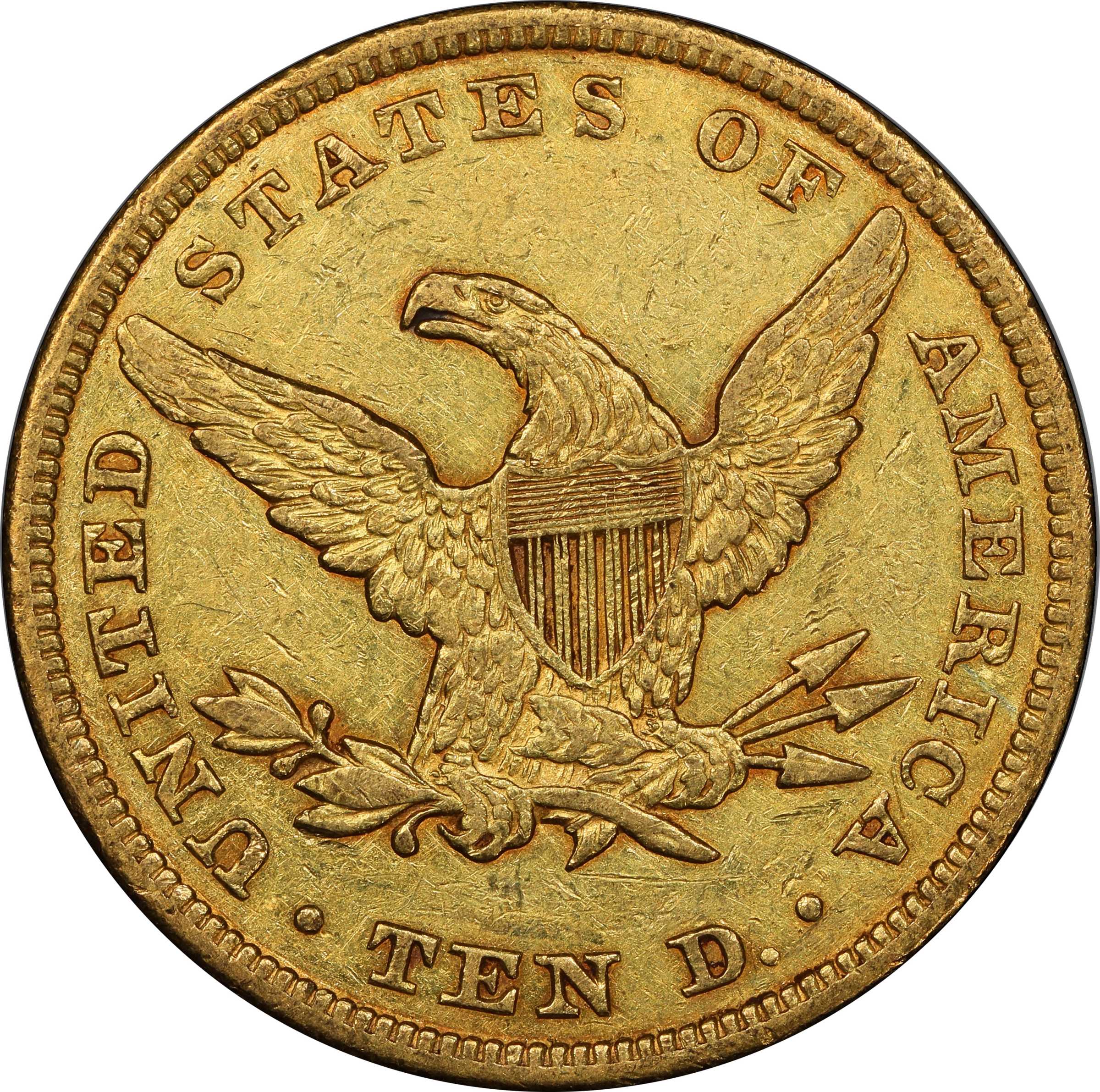 image for: 1844 Liberty Head Eagle. AU-50 (PCGS).